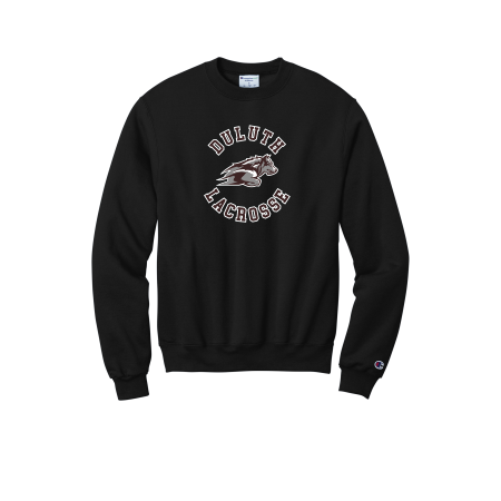 Duluth Lacrosse - Champion® Powerblend® Crewneck Sweatshirt S6000 with full color heat transfer logo