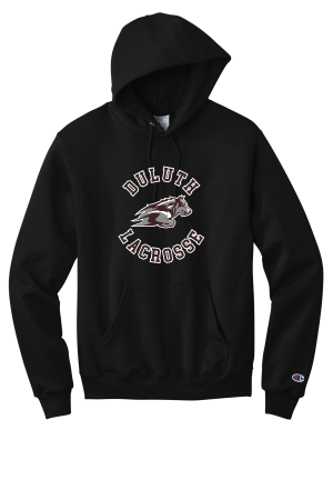 Duluth Lacrosse - Adult Champion® Powerblend® Pullover Hoodie with full color heat transfer logo
