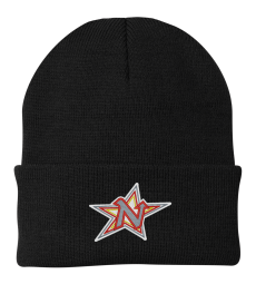 Northern Stars Hockey - Black knit beanie with embroidered logo