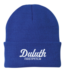 Duluth Fastpitch - knit beanie with embroidered script logo