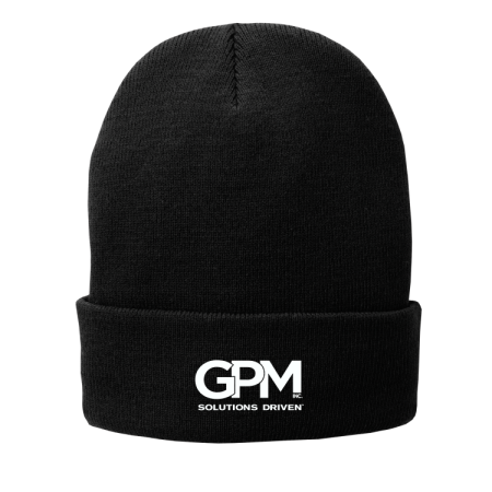 GPM - CP90L Port & Company® Fleece-Lined Knit Cap with embroidered logo