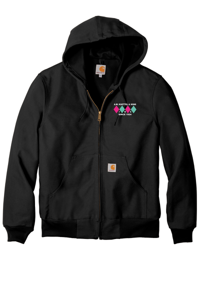 A.W.Kuettel CTJ131 Carhartt ® Thermal-Lined Duck Active Jacket with embroidered logo