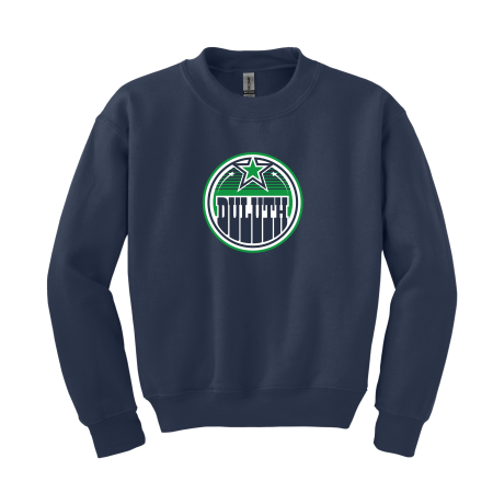 Duluth Squirt Hockey- Gildan® - Youth Heavy Blend 18000B Crewneck Sweatshirt with Duluth Hockey Circle logo