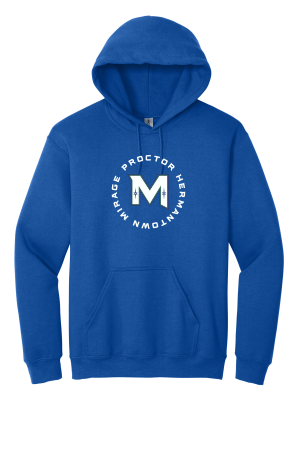 Mirage Hockey- Gildan - Adult Heavy Blend 18500 Hooded Sweatshirt with full color heat transfer logo