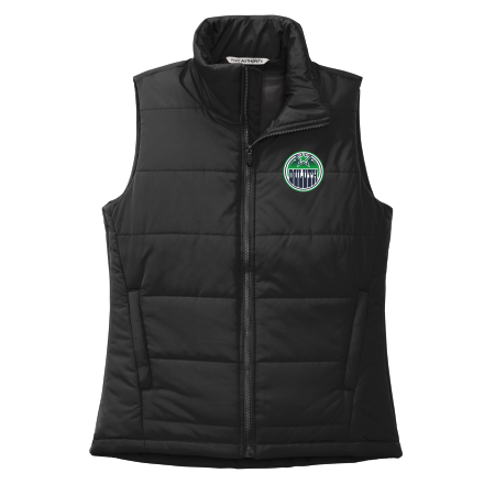 Duluth Squirt Hockey- Port Authority L853 Ladies Puffer Vest with embroidered Duluth Hockey Circle logo