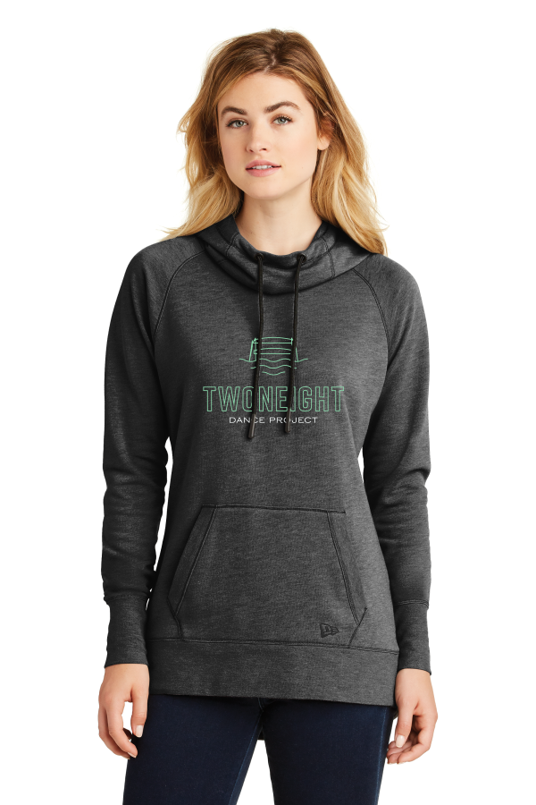 218 Dance Project New Era ® Ladies Tri-Blend Fleece Pullover Hoodie with embroidered full front logo