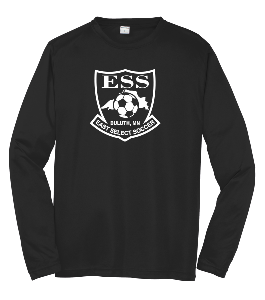 ESS Sport-Tek® YST350LS/ST350LS PosiCharge® Long Sleeve Competitor™ Tee with one color logo