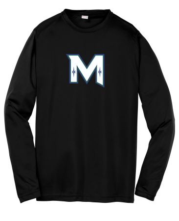 Mirage Hockey- Adult Performance Sport-Tek Long Sleeve PosiCharge Competitor Tee with Mirage M heat transfer logo