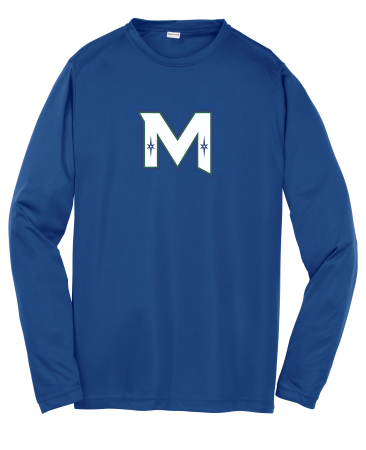 Mirage Hockey- Youth Performance Sport-Tek Long Sleeve PosiCharge Competitor Tee with Mirage M heat transfer logo