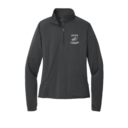 Wolfpack Youth Lacrosse - LADIES Sport-Tek LST850 Ladies Sport-Wick® Stretch 1/2-Zip Pullover with embroidered logo