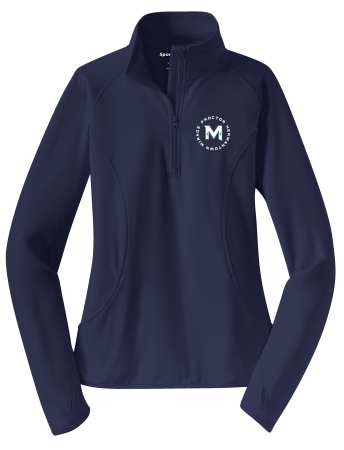 Mirage Hockey- Sport-Tek LST850 Ladies Sport-Wick Stretch 1/2-Zip Pullover with embroidered left chest logo