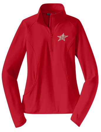 Northern Stars Hockey- Sport-Tek Ladies Sport-Wick Stretch LST850 1/2-Zip Pullover with embroidered left chest logo
