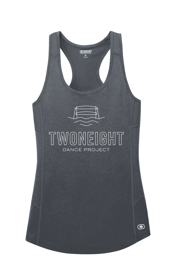 TWONEIGHT Tank LOE322 OGIO® ENDURANCE Ladies Racerback Pulse with one color full front logo
