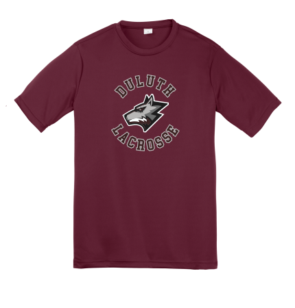 Wolfpack Youth Lacrosse - ADULT Sport-Tek PosiCharge Competitor Tee with full color heat transfer logo