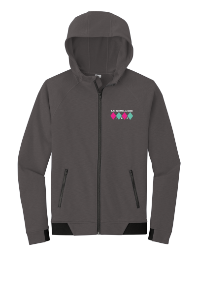 A.W.Kuettel ST570  Sport-Tek PosiCharge Strive Hooded Full-Zip with embroidered left chest logo