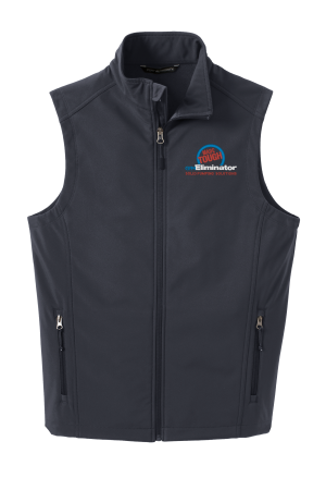 MADE TOUGH LOGO J325 Port Authority® Core Soft Shell Vest with full color embroidery