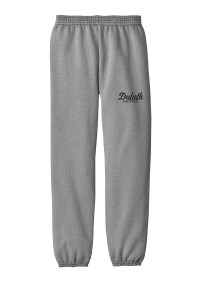 Duluth Fastpitch - Port & Company PC90YP Youth Core Fleece Sweatpant with embroidered script logo on the left leg